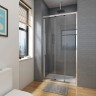 Душевая дверь Veconi Vianno VN-28B, 1200x1950, хром, стекло прозрачное