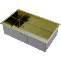 Кухонная мойка Omoikiri Taki 74-U/IF-L Side-LG нерж. сталь/светлое золото