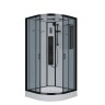 Душевая кабина Niagara Premium NG-6901-01G BLACK (90х90х210) низкий поддон(16 см),черный,стекло тонированное,4 места