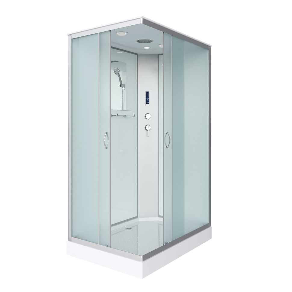 Душевая кабина Niagara Classic NG-43185-14QP (110х80х215) низкий поддон(13см),стекло матовое,3 места