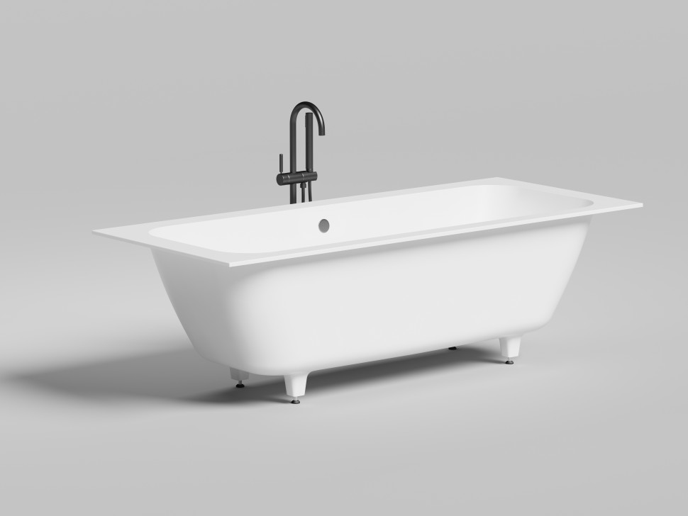 Ванна встраиваемая ORLANDA AXIS 190x80 покраска по RAL полностью S-Stone Матовое