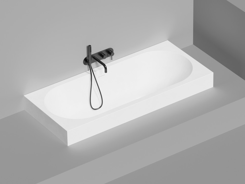 Ванна встраиваемая ORNELLA AXIS KIT 170x75   покраска по RAL полностью S-Stone Матовое