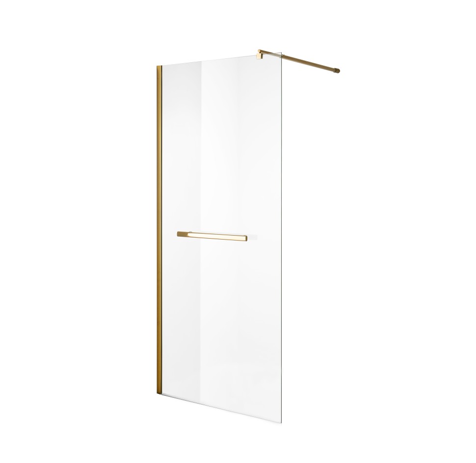 Душевая перегородка Niagara Nova NG-641-11GOLD (110х195) золото,стекло прозрачное,1 место