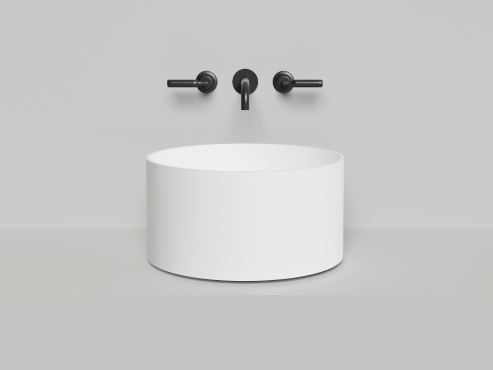 Раковина накладная ARMONIA ROUND 02 покраска по RAL полностью 450х450х250 S-Sense Глянцевое