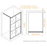Душевая перегородка RGW WA-11B (С рисунком (шелкография), 1200)