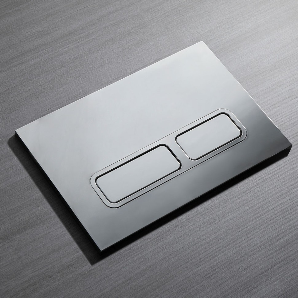 Кнопка смыва Veconi FLUSH V13, FLV13-C, 240х162х7, пластик, хром глянец