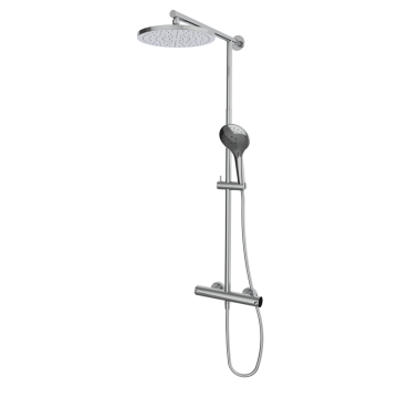 Душевая стойка GRB TIME 47425470TLC термостатическая без излива, хром