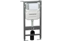 Система инсталляции для унитазов CERAMICANOVA Envision с кнопкой смыва Flat цвет белый, креплениями, арт. CN1002W