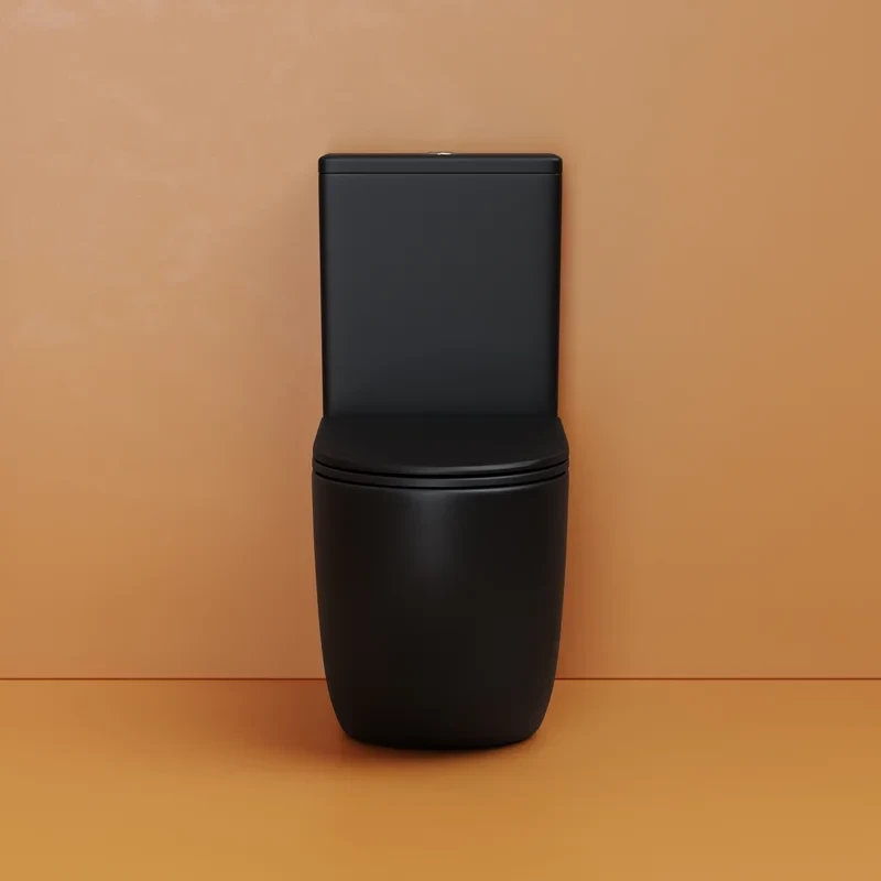 Напольный пристенный унитаз Metropol смыв Торнадо черный матовый CN4001TMB