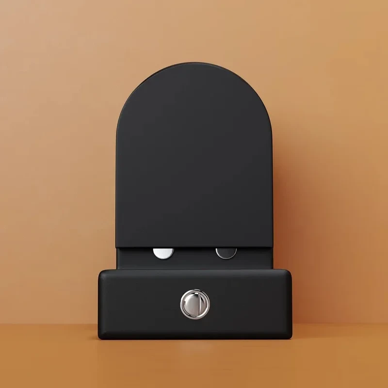 Напольный пристенный унитаз Metropol смыв Торнадо черный матовый CN4001TMB