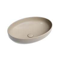 Умывальник чаша накладная овальная (цвет Капучино Матовый) Element 502x363x145мм