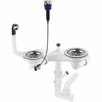 Сифон для гранитной мойки, 1.5 и 2-чаши - Space Saver