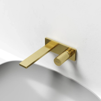 Смеситель для раковины SANCOS Nexus с внутренней частью, брашированное золото, PVD покрытие, арт. SC9013BG