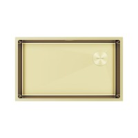 Мойка нерж. сталь NEXT-SKEW 74 UNI, PM887444-LG, светлое золото, 740х440мм, Paulmark 1,2мм