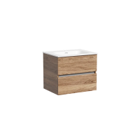 Тумба подвесная SANCOS Urban 590х450х550, c двумя ящиками оснащенными доводчиками, дуб чарльстон, арт. UR60ECH