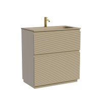 Тумба напольная SANCOS Folk Floor 790х445х850, c двумя ящиками оснащенными доводчиками, Капучино, арт.FL80FCP