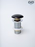 Донный клапан Gid без перелива Bl100 72201K черный глянцевый 7x7x10