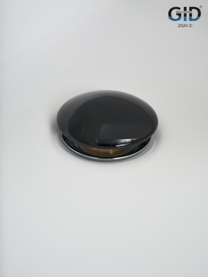 Донный клапан Gid без перелива Bl100 72201K черный глянцевый 7x7x10