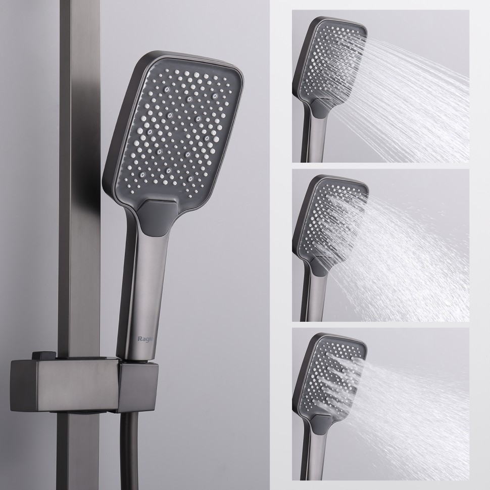 Душевая система Raglo для ванны и душа графит