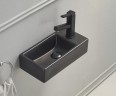 Раковина Gid Bm9270L 62201L подвесная черная матовая 40.5x20.5x10.5