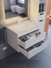 Тумба под раковину для ванной подвесная Uperwood Modul 95х44,4х55 см, белая/графит