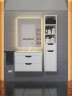 Тумба под раковину для ванной подвесная Uperwood Modul 95х44,4х55 см, белая/графит