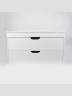 Тумба под раковину для ванной подвесная Uperwood Modul 95х44,4х55 см, белая/графит