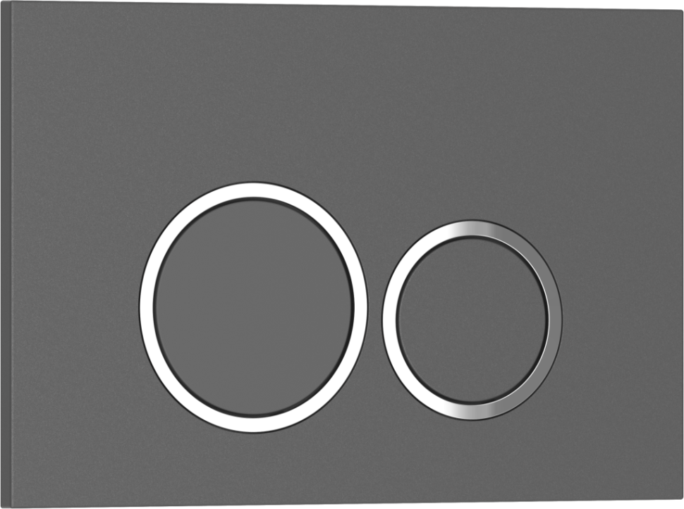 Комплект 3в1 IBERICA BLANCA инсталляция SILENCIO MINI, унитаз BILBAO ALTO белый, кнопка смыва ESTI-O серый матовый (IB.001M.BLA.231.827)