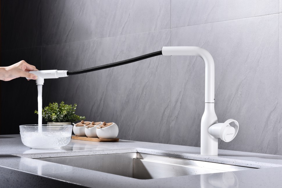 Смеситель для кухни Urban, белый матовый, Ur213104-431(WH), Starke-Paulmark