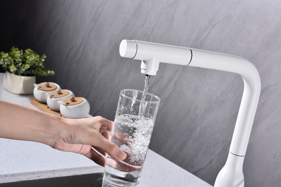 Смеситель для кухни Urban, белый матовый, Ur213104-431(WH), Starke-Paulmark