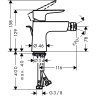 Смеситель для биде Hansgrohe Talis E 71720990 золото