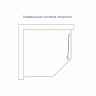 Душевой уголок стекло 6 мм, пятиугольный, форма трапеция, раздвижная дверь, RGW PA-86B NEW 1000x1000 (38088600-24N)