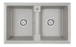 Мойка TANDEM 80/2, IT-GRANIT, PM238150-GR, серый, 810х500 мм, Paulmark