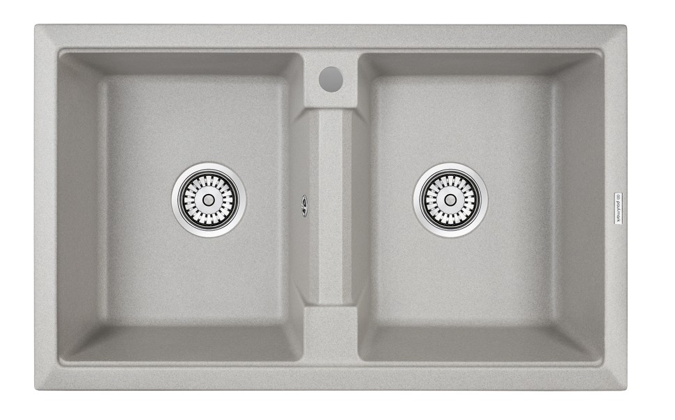 Мойка TANDEM 80/2, IT-GRANIT, PM238150-GR, серый, 810х500 мм, Paulmark