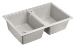Мойка TANDEM 80/2, IT-GRANIT, PM238150-GR, серый, 810х500 мм, Paulmark