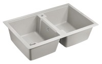 Мойка TANDEM 80/2, IT-GRANIT, PM238150-GR, серый, 810х500 мм, Paulmark