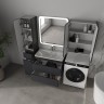 Тумба подвесная STYLE LINE "Атлантика 80", Люкс Плюс графит под раковину Атлантика 80