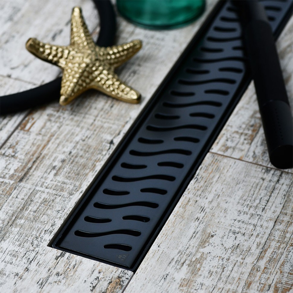 Душевой лоток Veconi Harmony Black 850