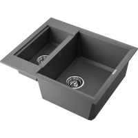 Кухонная мойка Omoikiri Sakaime 60-2-PL Tetogranit/платина