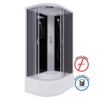 Душевая кабина Niagara Classic NG-2510-14R (120х80х215) высокий поддон(40см),стекло тонированное,4 места