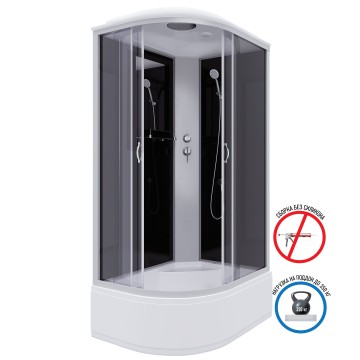 Душевая кабина Niagara Classic NG-2510-14R (120х80х215) высокий поддон(40см),стекло тонированное,4 места