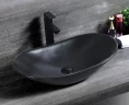Раковина для ванной чёрная матовая . CeramaLux 7811АМВ