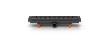 Душевой желоб MILLEAU Point M650PB с комбинированным затвором и черной декоративной решеткой