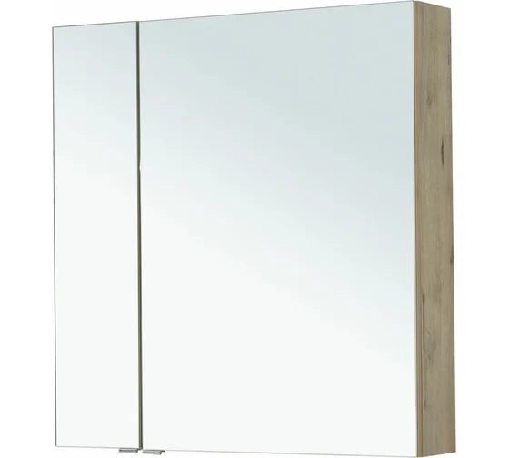 Зеркальный шкаф Aquanet Алвита New 60 дуб веллингтон белый