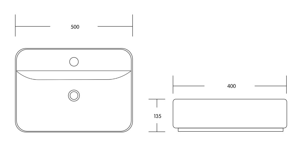 Раковина накладная MILLEAU Miel MU0084B-GW (белый глянец)