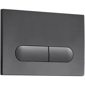 Кнопка смыва Veconi FLUSH V3, оружейная сталь матовая