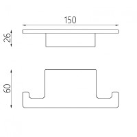 Крючок двойной ABBER Funktion AA1152 хром