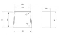Стульчик для ванной ABBER Stein AS1638MB черный матовый