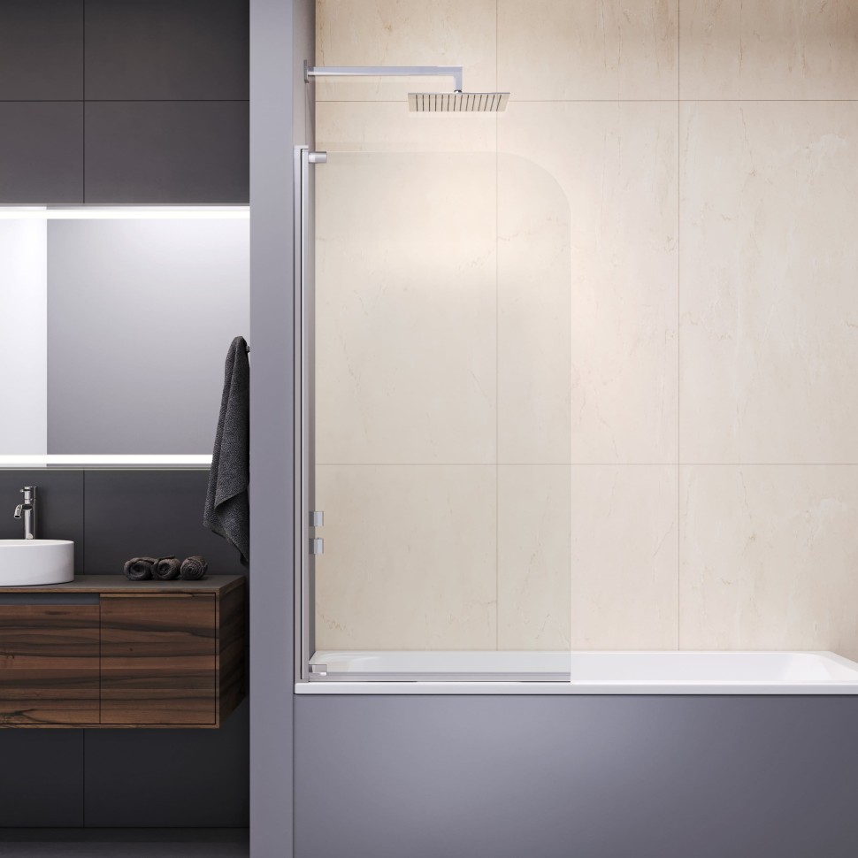 Шторка на ванну RGW SC-01 (Прозрачное, 1000)