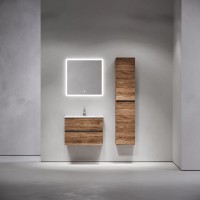 Тумба подвесная SANCOS Urban 690х450х550, c двумя ящиками оснащенными доводчиками, дуб чарльстон , арт. UR70ECH